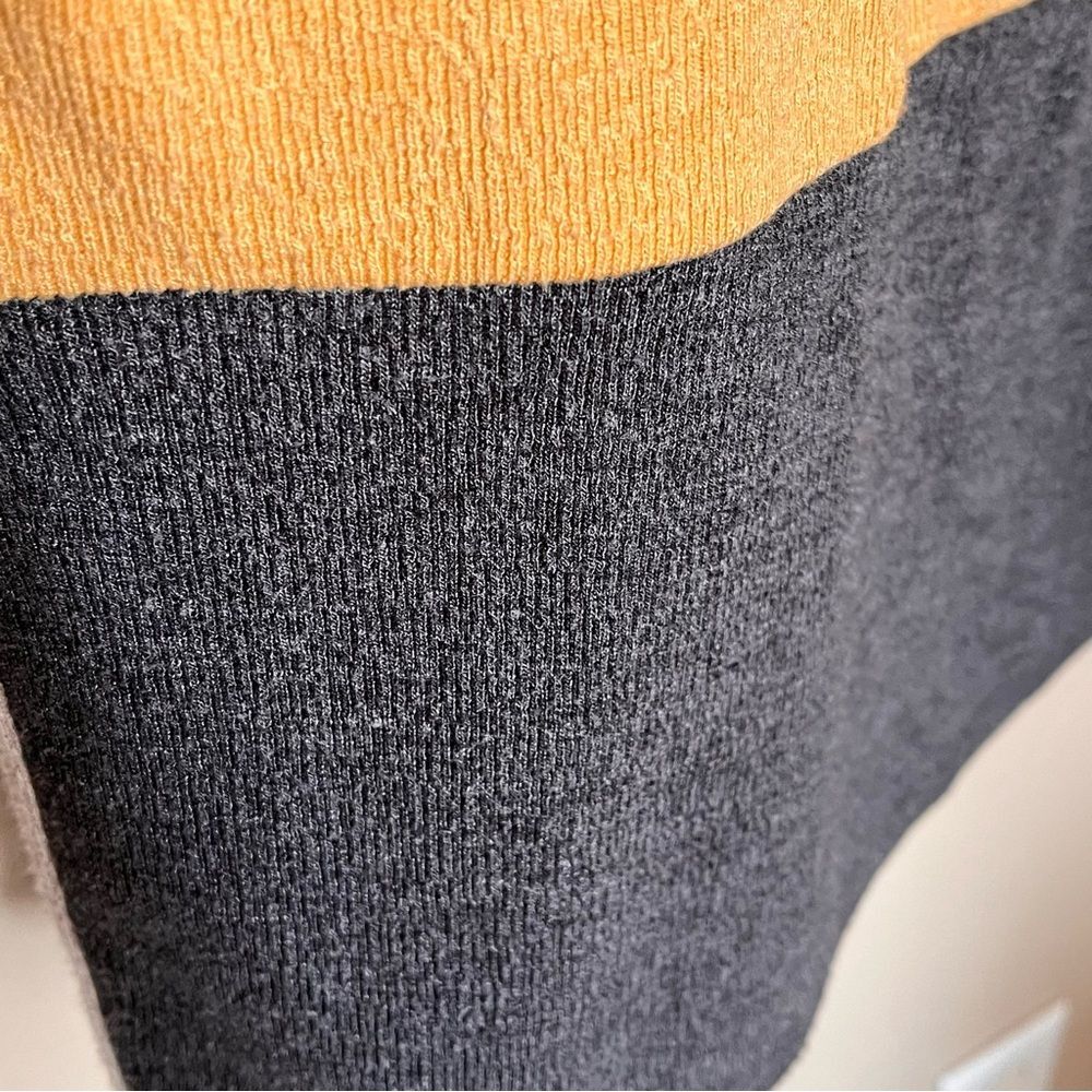 Thml Multi-Color Oversize Colorblock Mock Neck Lo… - image 8